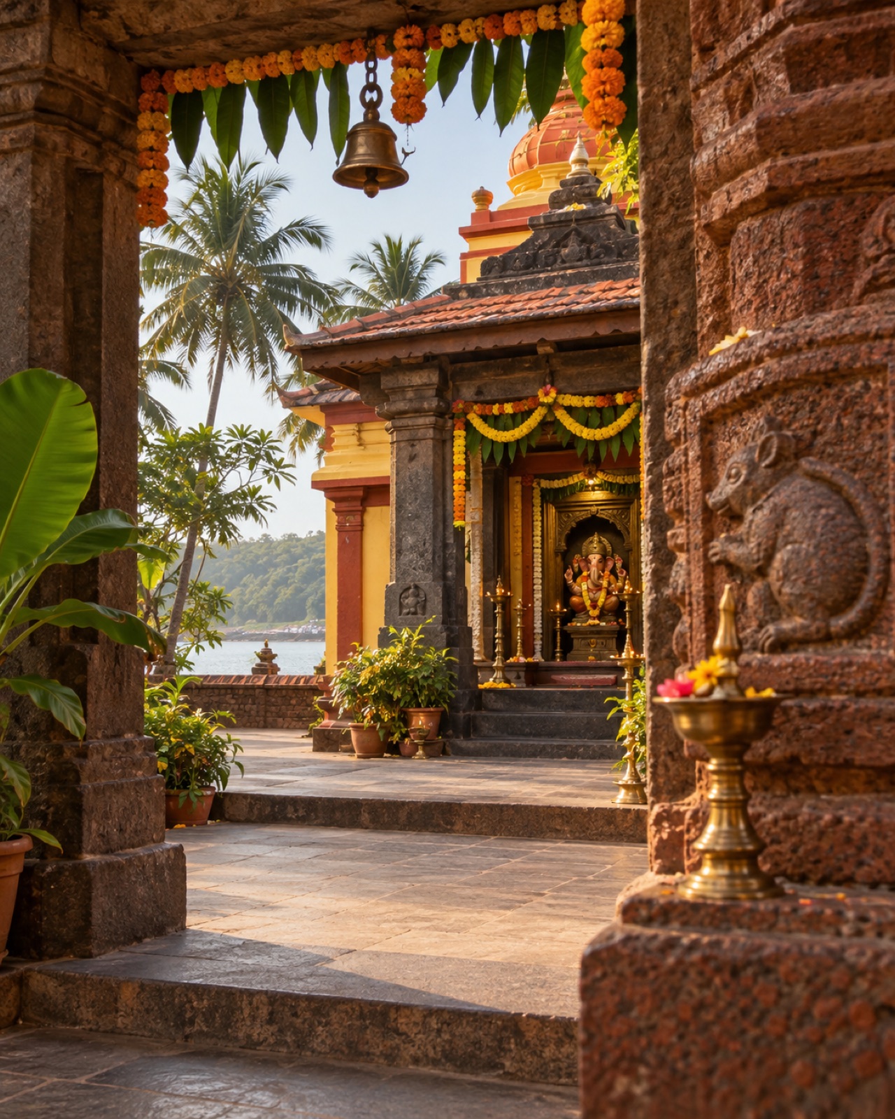 Ganesh temple in Redi