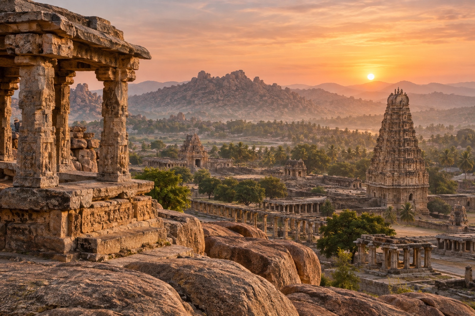 Hampi at sunrise
